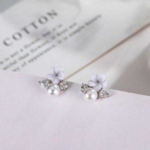 flower girl earrings, tiny kawaii earrings